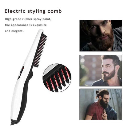 Electric Comb Multifunctional Beard Straightener Negative Ion Styling Tool Portable Hairdressing Comb EU Heat