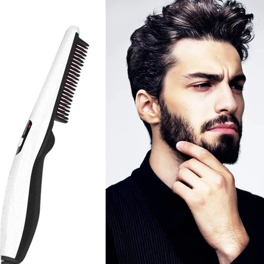 Electric Comb Multifunctional Beard Straightener Negative Ion Styling Tool Portable Hairdressing Comb EU Heat